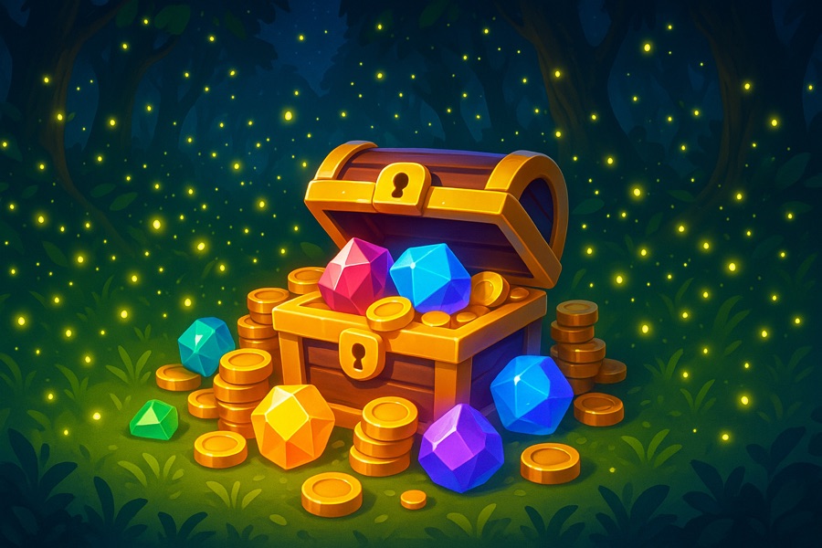 Firefly Forest — free social game key art