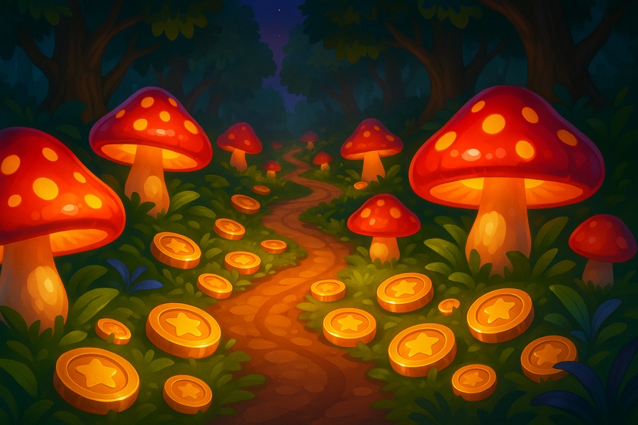 Toadstool Trail — free social game key art